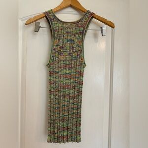 Anthropologie Multi-coloured knit tank top